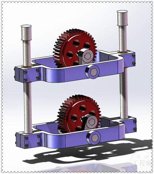 用solidworks设计的往复式的齿轮运动机构要用到多个子装配体